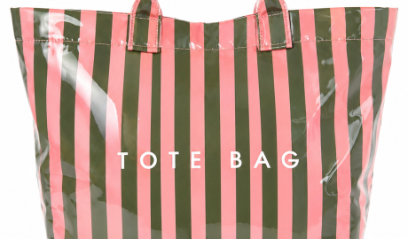 TOTE BAG IMPERMEABLE DE RAYAS ROSA Y VERDE ed5d7b33 862e 446e 93c3 e2b0e2a9f00c