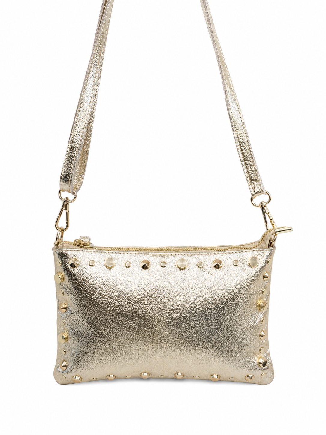 bolso dorado tachuelas bolso dorado tachuelas