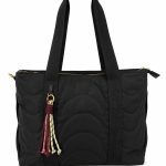 BOLSO SHOPPER ACOLCHADO NEGRO MULTIFUNCIÓN bolso negro amplio