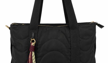 BOLSO SHOPPER ACOLCHADO NEGRO MULTIFUNCIÓN bolso negro amplio