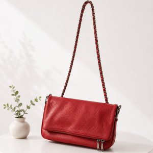 bolso rojo doble