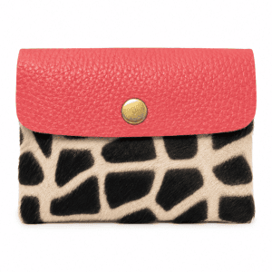 cartera dalmata rosa
