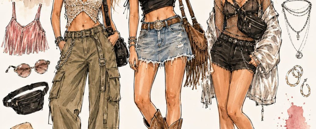 Guía de Supervivencia para Festivales outfits para festivales 2026 01