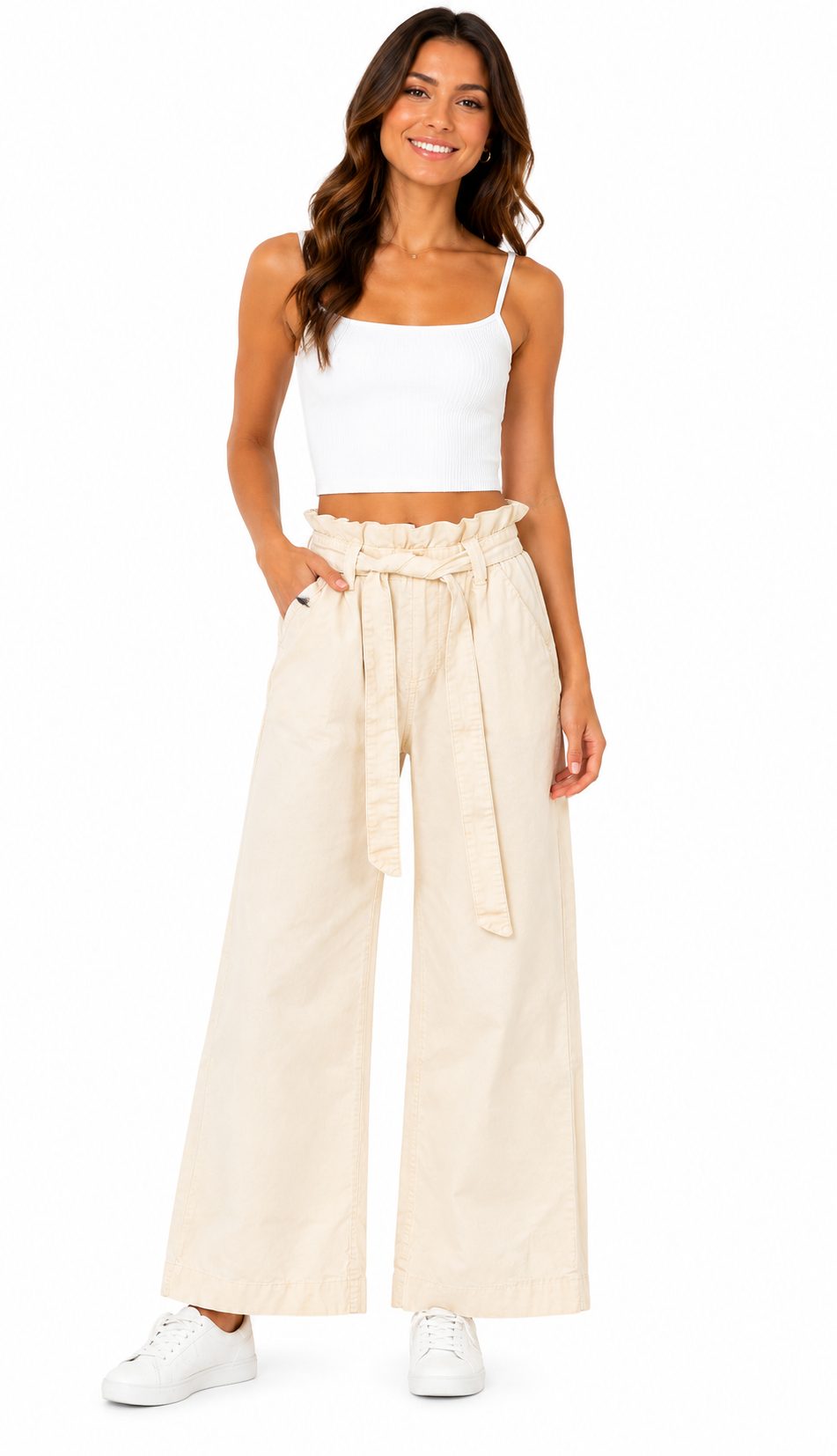 pantalon beige correa pantalon beige correa