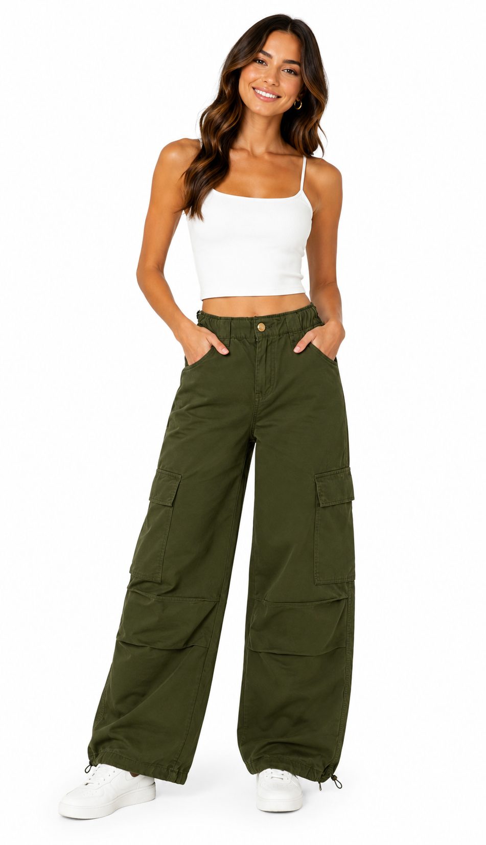 pantalon cargo verde mujer pantalon cargo verde mujer