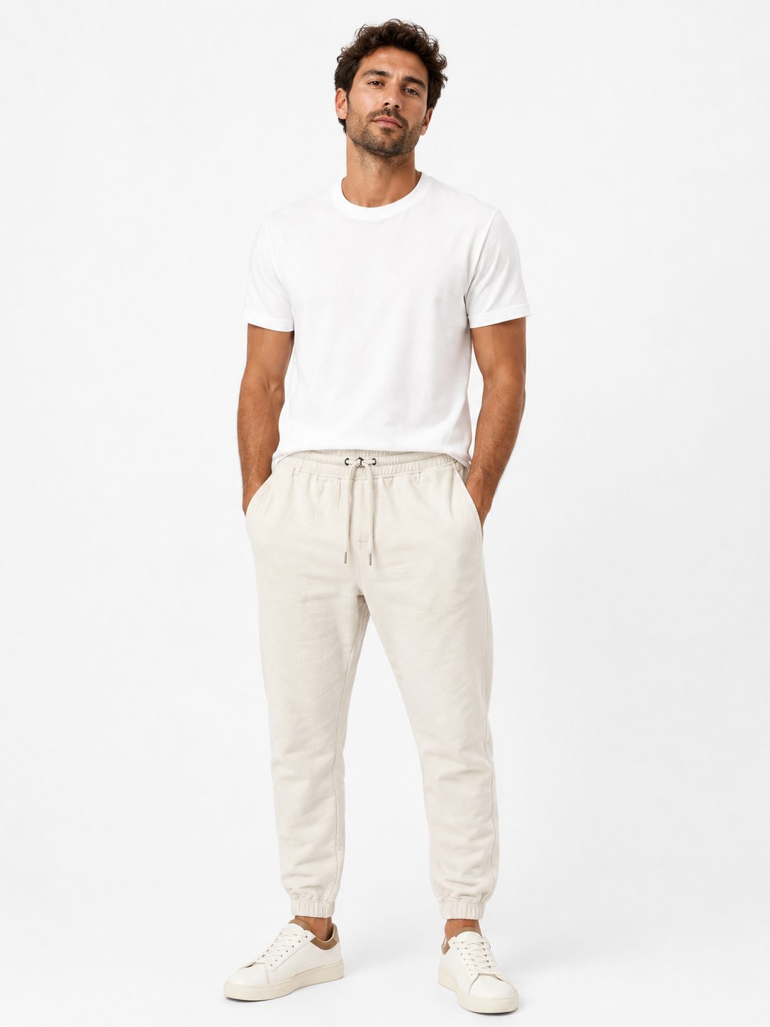 pantalon largo pegado beige pantalon largo pegado beige