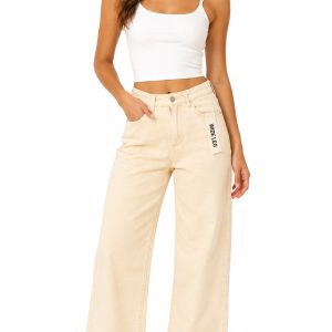 pantalon mujer beige