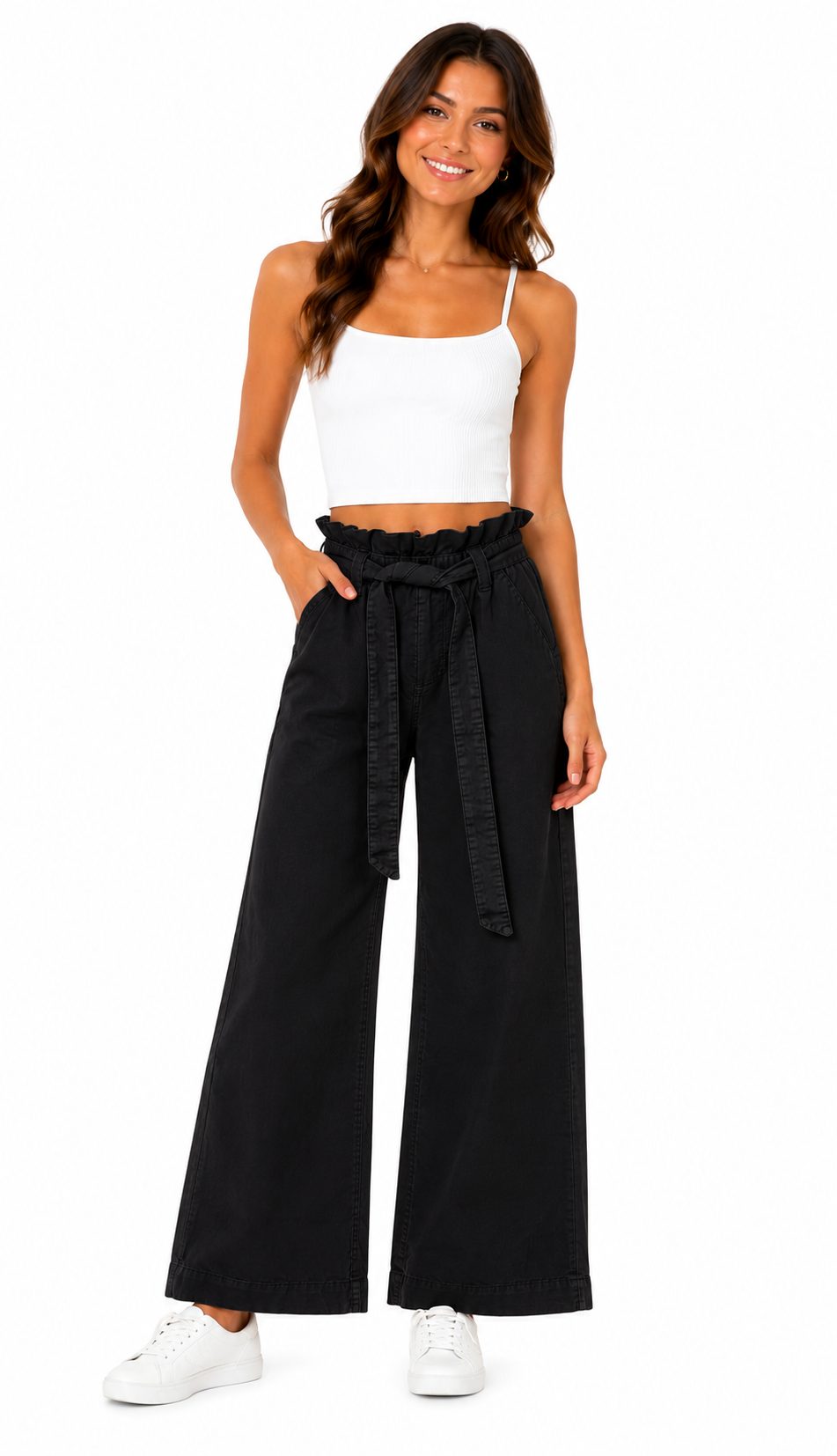 pantalon negro correa pantalon negro correa