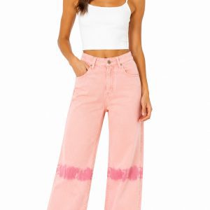 pantalon rosa degradado