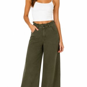 pantalon verde mujer