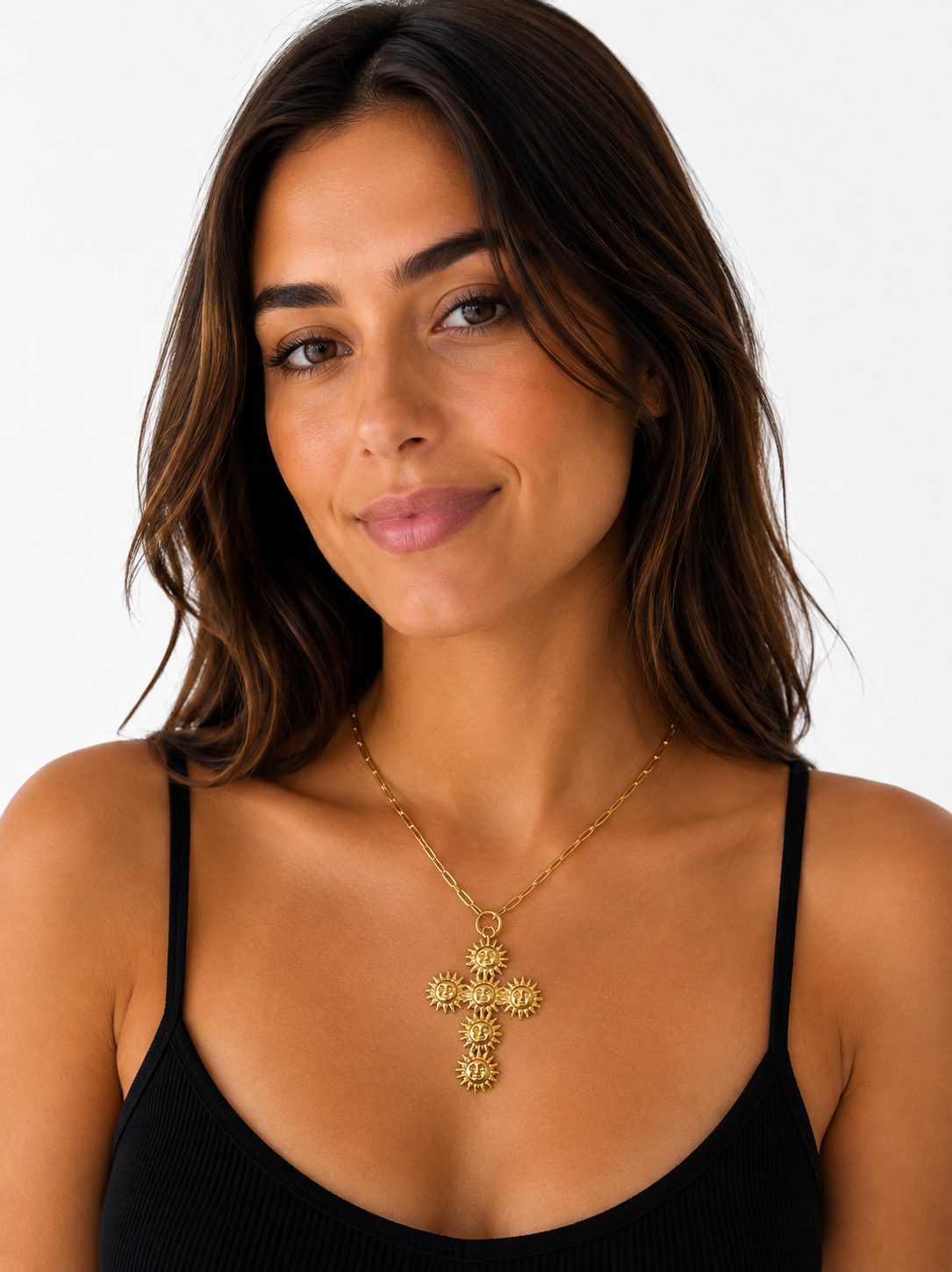 collar dorado mujer cruz collar dorado mujer cruz