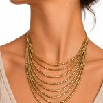 collar mujer dorado