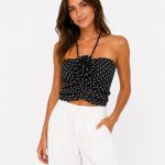top lunares mujer