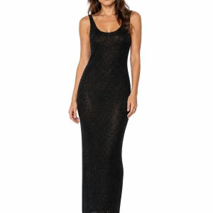 vestido transparente negro mujer (2)